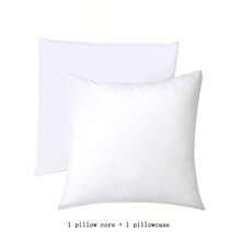 2pcs White Decorative Throw Pillow Inserts - Soft Polyester Filled Cushions, Indoor Decorative Pillows For Bed, Sofa, Bedroom, Hotel, Car, Office - Machine Washable Home Decor, Comfortable Bedding Accessories, Pillows, Cushions, Relaxing Style With Strong Support, No Lumping, Breathable Design, Suitable For Daily Use And Hosting Guests, Soft Filling