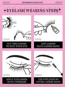 20pcs Fluffy & Thin Full Strip Lashes - D Curl Faux Mink Eyelashes, Create Long-Lasting Natural Lash Look - Black - View 7