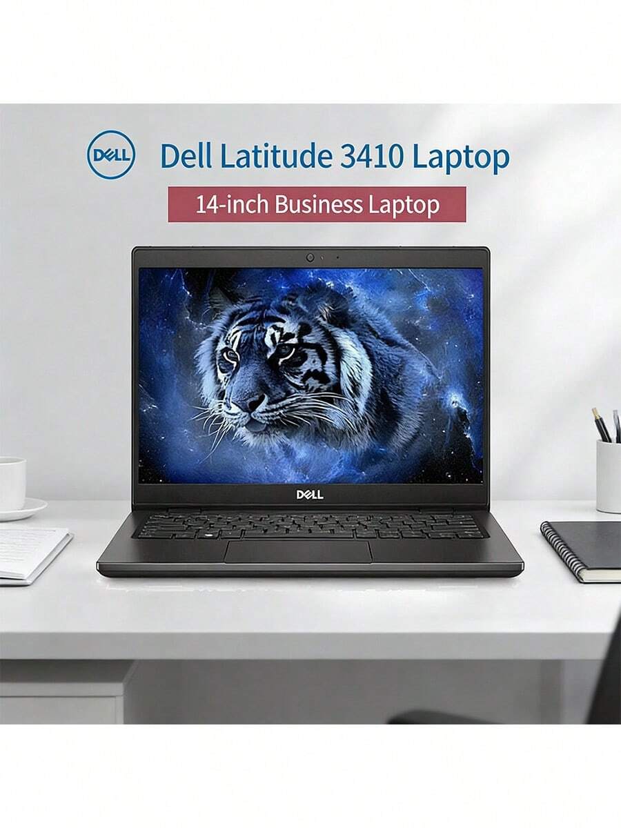 Dell Latitude 3410 I5-10210U, 16GB DDR4, 512GB NVMe SSD, MX230 2G Dedicated Graphics, 14-Inch FHD Screen, 4.2GHz Turbo Boost, High-End Business Used Laptop, Dark Gray - Dark Grey - View 1