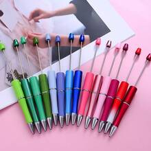 4Amazonia 10/50Pcs Fashion Black Ink Bead Ballpoint Pen DIY Kit Cool Metal Pens For Students, Teachers, Graduation Gifts - Black Ink Office Supplies - Multicolor - View 2