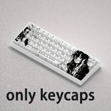 Bộ keycap Winter có thiết kế đen trắng trang nhã, chất liệu PBT với kiểu dáng nghệ thuật đường nét. Chúng được sản xuất bằng phương pháp in chuyển nhiệt năm mặt và khắc chìm ở mặt trước, tương thích với bàn phím cơ 60, 65 và 68 phím. - Yukino trong ảnh đen trắng - Xem 4
