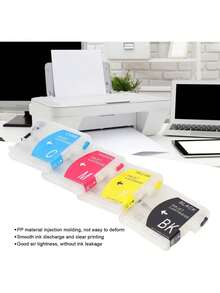 Recarga de Cartucho de Tinta de 4 Colores con Material PP para LC38BK LC38C, Compatible con DCP J125 J140W J315W J515W J715W, MFC J220 J265w J270w,40979297 - Multicolor - Ver 6