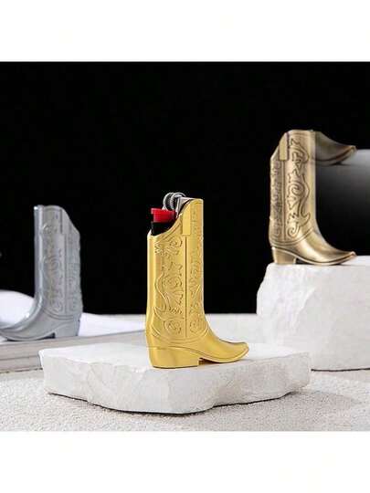 1 chiếc hộp đựng bật lửa bằng kim loại dập nổi sáng tạo - Phù hợp với bật lửa Mini Bic J5, hoàn hảo cho các bữa tiệc và sử dụng hàng ngày, vỏ bật lửa bằng kim loại, khóa bấm, nhỏ gọn và nhẹ, thiết kế chống trượt, chống cháy nổ, vừa vặn với bật lửa và diêm.