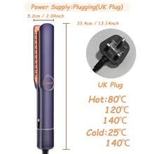 CRASTS 二合一直发吹风机，高速无刷电机，冷热双风，温度可调，家用美发造型工具 - 寶藍色 - 查看 13