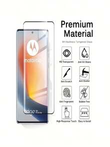 3 Packs Curved Screen Protectors Tempered Glass Moto Edge 50 Ultra 50 Fusion 50 Neo 50 Pro 50 40 Neo (2022) G35 G75 G45 G64 G84 G85, 9H Hardness, 3D Curved Tempered Glass, Anti-Scratch, Anti-Bubble, HD Clear, Easy Installation, Full Coverage Screen Protection Essentials, Applicable To Daily Shield, Office, Home Daily Shield Office Home Phone Screen Protector Phone Accessories Waterproof Shockproof Anti-Fall Scratch Resistant - Clear - View 6