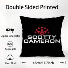 Luxury S-SCOTTY C-CAMERON Pillow Case Square Double‑Sided Print Cushion Case For Sofa Home Bedchamber Decor Gift - z2 - 查看 10