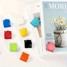 5/10 piezas Clips magnéticos para oficina y refrigerador | Organizador de documentos multiusos y colorido, universal para el hogar y la cocina, regalo ideal para fiestas (color aleatorio) - Conjuntos - Ver 4