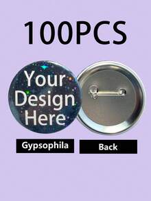 1/3/5/10/30/50/100个定制文字生日徽章、定制照片徽章、个性化照片徽章、宠物纪念照片徽章、个性化胸针、定制毕业徽章、逝去亲人纪念徽章 - 彩色 - 查看 54