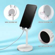 1pc Cute Rabbit Shaped Adjustable Phone Stand, Desktop Cute Rabbit Phone Holder Compatible With All Phones, Phone Accessories, Workspace Accessories, Rabbit Design, Fun Decor, Cute Rabbit Phone Stand, Desktop Angle And Height Adjustable Phone Support - Rabbit Support - View 11