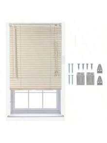 STARLEY-PVC Blinds Home Office Window Blinds New White 60, 90,120,150 X 180 Cm - Màu be - Xem 9