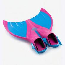 Set de Aletas y Googles Infantiles para Nadar y Bucear - Rosa - Ver 3