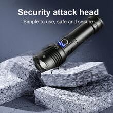 XHP390 Super Powerful LED Flashlight USB Rechargeable Torch Light Tactical High Power Flashlight Waterproof Hand Lantern Camping - Flashlight - View 9