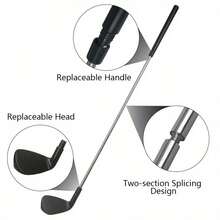 1pc Our Innovative Detachable Golf Club, Let You Swing Anytime Anywhere. Featuring A Two Pieces Quick Release Design, The Club Can Be Disassembled Into Compact Parts, Easily Fit Into Backpacks, Suitcases Or Trunks Without Affecting Performance, Enjoy The Freedom Of Swinging Freely. - Multicolor - View 11