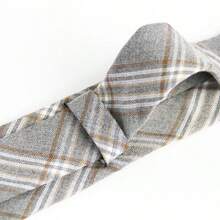 1pc Rhombus Pattern Casual Polyester Tie, 6cm/2.36in Width, Suitable For Men And Women, Spring/Autumn - Multicolor - View 3