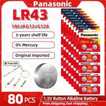 10-100pcs Panasonic LR43 186 AG12 386 SR1142 LR1142 SR43 301 V12GA 1.5V Alkaline Button Cell Batteries, Suitable For Watches, Calculators, Etc. - LR43 Panasonic (GF) - View 13