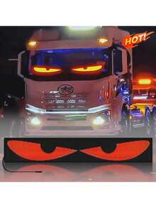 1pc USB Device With Animated Demon Glowing Eyes Effect, Flexible Car Windshield Display Screen, Programmable Flexible LED Screen With Customizable Effects, Suitable For 24V System - Multicolor - View 6