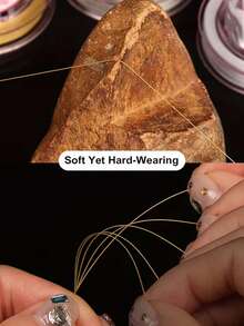 1/4 cuộn dây thép không gỉ 304 7 sợi màu vàng và bạc - Dây thủ công siêu mềm dẻo với độ dày siêu mỏng 0.3mm-0.6mm, độ bền chắc chắn để làm vòng cổ & vòng tay, các dự án DIY xâu hạt, dây dùng để làm trang sức, tạo vòng tay, thủ công không cần bảo dưỡng (1/4 cuộn) - dây - Xem 5