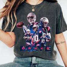 Comfort  Drake Maye Shirt, Drake Maye  England Patriots Shirt, Casual Wear Graphic Tee, Spo - Black - View 1