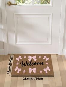 DAJIANG Thảm trang trí nơ, thảm len kiểu dáng dễ thương dành cho bé gái, phù hợp cho phòng tắm, nhà bếp, ngoài trời, trong nhà, hành lang, phòng ngủ, phòng khách, cạnh giường, có thể giặt máy, dễ vệ sinh, đế chống trượt, phù hợp trang trí phòng ngủ mùa đông, trang trí ngày lễ tình nhân, phụ kiện phòng tắm thiết yếu, bộ trang trí phòng, thảm trang trí ngoài trời. - Hồng - Xem 16