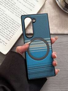 1pc Magnetic Wireless Charging Phone Protective Case, Aesthetic Protection, Unique Pattern, High-Quality Coverage, Foldable Cover, Compatible With Samsung Galaxy Z Fold 7/6/5/4, Full-Coverage Anti-Drop Protective Case Compatible With Samsung Galaxy Z Flip7/Galaxy Z Flip7FE Galaxy Z Flip6/5, Suitable For Men And Women, Birthday/Graduation/Back To School Gift - Multicolor - View 7