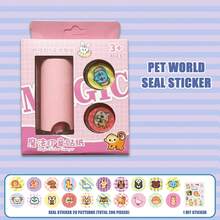 1pc Magic Stamp Stickers, Cartoon Reward Stickers For DIY Scrapbook, Praise Seal Stickers Suitable For Rewarding And Praising Students,School Supplies,Back To School - Multicolor - View 13
