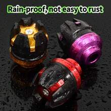 2pcs Motorcycle Frame Slider Crash Protector, Designed For Motorcycle Anti-Fall Bumper, Universal Motorcycle Electric Bike Front Fork Protective Cup Slider Pad Anti-Fall Guard Plate, Suitable For Off-Road Motorcycle, Mud, Scooter - Fits Front Wheel, Sturdy Off-Road Frame Slider - A - View 1
