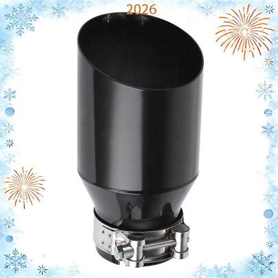 63mm To 89mm Stainless Steel Car Exhaust Tip, Black/Silver Color Options, Corrosion Resistant, Easy Installation, Suitable For Cars/SUVs