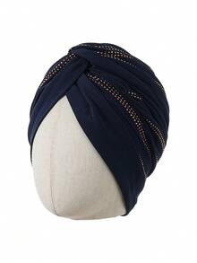 1pc Polyester Bohemian Rhinestone Headband Hat, Suitable For Party, Wedding, Vacation, Evening Date, All Seasons - 1 Item - View 12