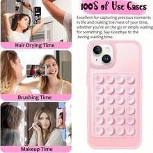 2pcs Silicone Anti-Slip Suction Cup, Double-Sided Silicone Suction Pad, Phone Anti-Slip Sticker, Phone Power Bank Back Suction Pad - Multicolor - View 3