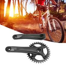 Plato de bicicleta de montaña 104BCD con orificio cuadrado y dientes positivos y negativos, plato único, 7-12 velocidades - Negro - Ver 2