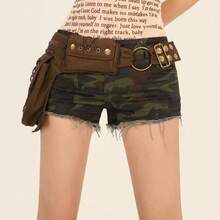 1pc Unisex Retro Fashion Waist Bag, Multi-Functional ID & Phone Pouch, Fabric Crossbody Chest Bag, Suitable For Daily Use - Multicolor - View 2