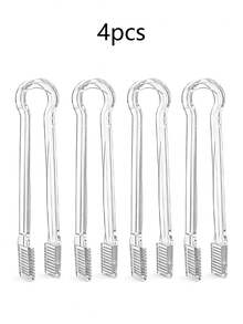 1件/2件/4件/12件透明塑料冰夹和冰勺套装，可重复使用食品夹，小型冰钳，甜点夹，开胃菜夹，沙拉夹，糖夹，锯齿自助餐夹，带柄方铲，冰勺，多功能厨房食物勺，谷物铲，咖啡豆铲，面粉铲，猫狗粮铲 - 彩色 - 查看 17