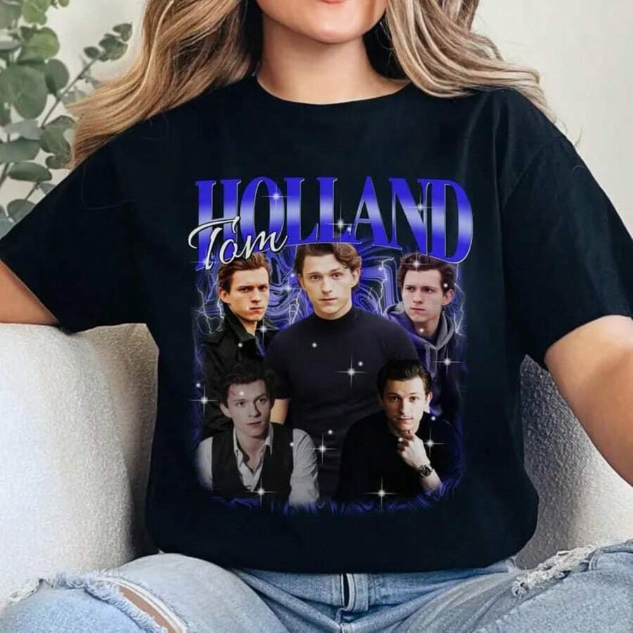 Bootleg Tshirt, Peter Parker Bootleg Shirt,  Bootleg Sweatshirt, Hoodie, Actor Shirt - 黑色 - 查看 1