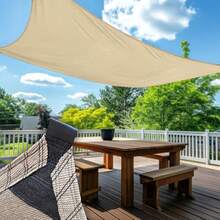 Malla SombraSANLO SOPS Mallas Sora de Rascel 90% Esquina Rezada - 2x2m ige - Bastilla Doble y ars - Lona de teccion UV Polietileno E a Densidad para Exteres Reente al Solsun shade cloth - Beis - Ver 7