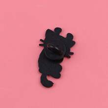 1枚外星猫珐琅胸针 - 可爱徽章，可别在背包和衣服上 - 綠色 - 查看 8