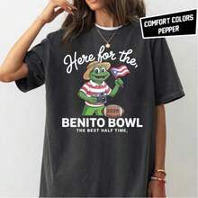 Here For The Benito Bowl Colors Shirt, Puerto Rico Bunny Music T-Shirt - màu đen - Xem 1