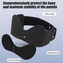 Đai hỗ trợ đầu gối (1 chiếc) - Đai ổn định xương bánh chè cho chạy bộ, bóng rổ, quần vợt, bóng chuyền. Hỗ trợ đầu gối người chạy bộ. - Nhiều màu - Xem 6