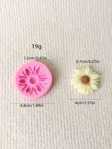 1个菊花香薰蜡烛硅胶模具 DIY菊花香薰石膏香石家居装饰硅胶模具 - C-粉紅色 - 查看 2