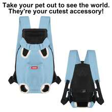 Hands-Free Pet Carrier Backpack For Small Dogs And Cats Adjustable Legs Out Front Facing Pouch For Travel Hiking Walking Cat Bag - Cranberry Red - View 7