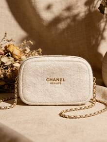 CHANEL 女士手提包，时尚链条单肩包，斜挎包，手拿包，复古优雅单肩包，时尚女士手提包，日常通勤包，也适合作为女士礼物 - 白色 - 查看 6