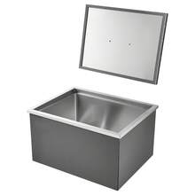 Einbau-Eisbox (508 x 355 x 342 mm) Edelstahl-Einbaukühler, 30 L gewerbliche Drop in Ice Chests mit Topfdeckel für den Außenbereich, inklusive Abflussrohr-Set, für kalten Wein Bier - 508 x 355 x 342 mm - Übersicht 8