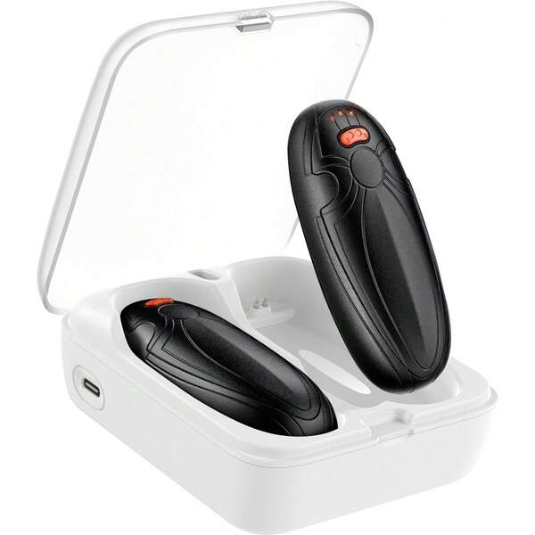 Rechargeable Hand Warmer 2 Packs - Battery 10000mAh Electric AI Hand Warmer With Charging Case, Magnetic 2-In-1 Pocket Heater, Perfect Gift For Women/Men/Golf/Hunting/Travel/Camping Accessories, Camping Equipment, Camping Essentials