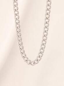 100厘米不锈钢侧链项链，简约18K镀金项链，男女皆宜 - 項鍊 - 查看 10