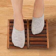 1 pieza Rodillo de masaje de reflexología de 8 filas, herramienta de masaje de pies, rodillo de masaje de pies, rodillo de masaje de manos, dispositivo de masaje de pies para adultos, herramienta de masaje de escritorio, herramienta de alivio del estrés para el hogar y la oficina, terapia de madera, masaje, Gua Sha, terapia preescolar, masajeador de pies, drenaje de madera - Rodillo doble - Ver 6