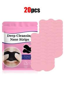 60片装黑头鼻贴，无酒精毛孔清洁鼻贴 - 深层清洁收缩毛孔，去除黑头和白头，适合所有肤质，使用方便，温和配方，护肤工具，日常面部清洁护理 - 彩色 - 查看 10