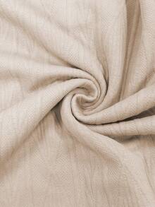 Men's Knitted Textured Contrast Collar Embroidered Polo Shirt, Versatile For Casual Wear And Commuting - Coral Pink - View 6