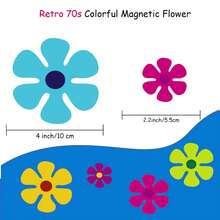 8+8pcs 8X4inch 8X2.2inch Sunflower Magnetic Stickers, Outdoor Activities, Car Fridge Cute Flowers, Strong Magnets, Holiday Carnival - 16 - View 4