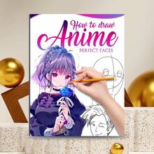 1份简单易学的动漫绘画教程，从零开始学习绘制动漫人物，初学者也能轻松画出完美的动漫人物脸部，适合作为礼物（不含画笔） - 1PC - 查看 2
