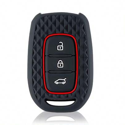 适用于雷诺Kwid、Traffic Symbol、达契亚Sandero、Logan、Duster（2016、2017、2018款）的3键遥控钥匙壳硅胶保护套