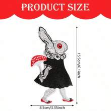 1件哥特风格兔子设计 - 毒蘑菇漫游者胸针 - Retro Rabbit - 查看 2